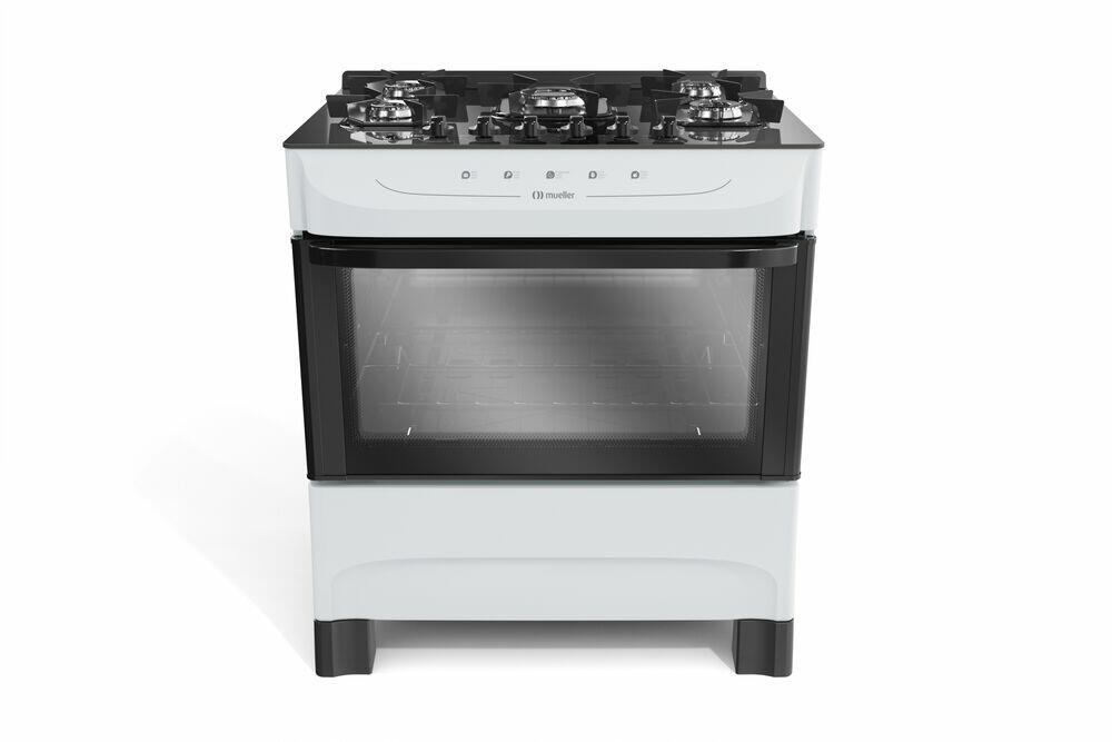 Fogão de Piso 5 Bocas Mfv5bb Branco Bivolt Mueller