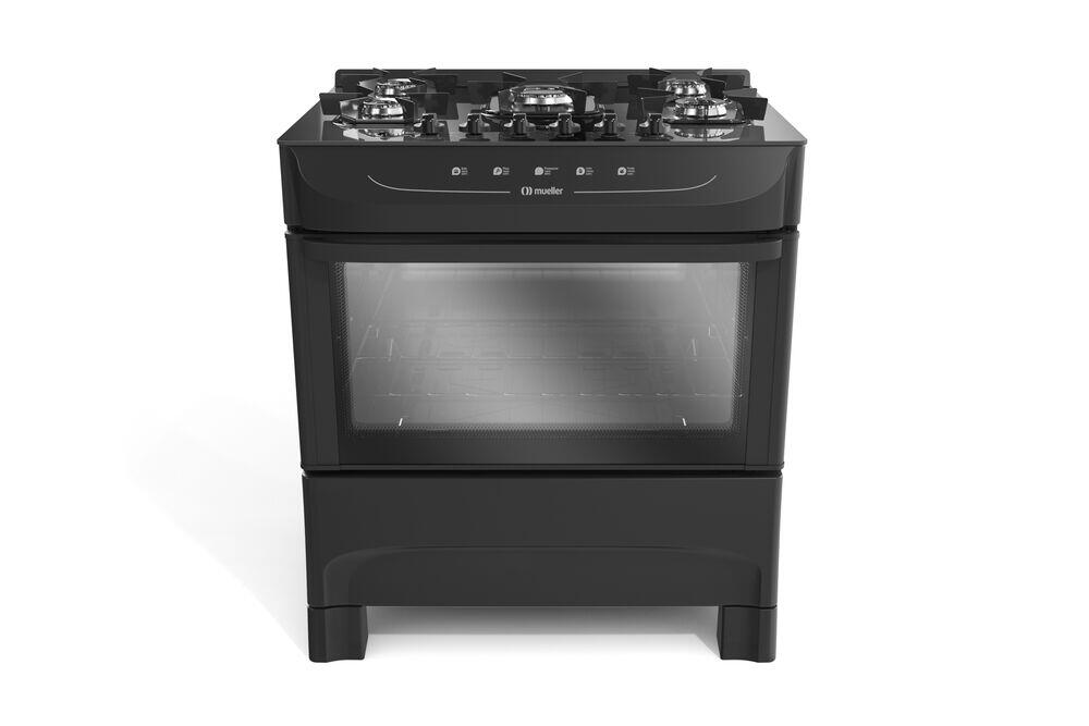Fogão de Piso 5 Bocas Mfv5bb Preto Bivolt Mueller