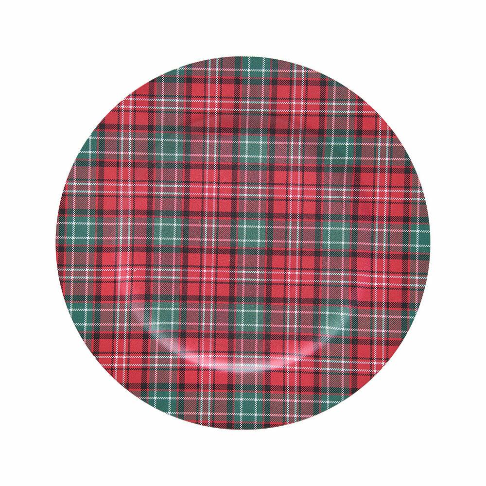 Sousplat 33cm Gales Flat Tartan Listrado Copa e Cia