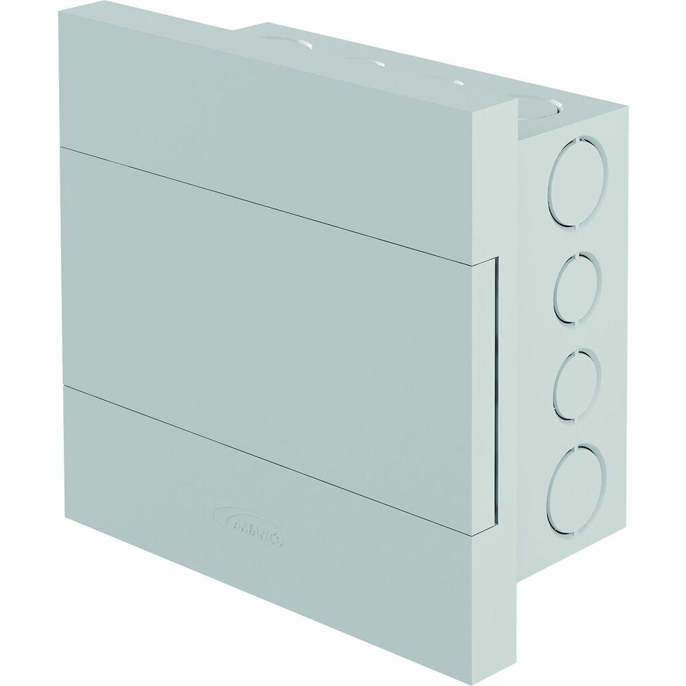 Quadro Distribução 36 Disjuntor Pvc Liso Com Barramento Branco Amanco