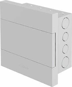 Quadro Distribução 4 Disjuntor Pvc Liso Sem Barramento Branco Amanco