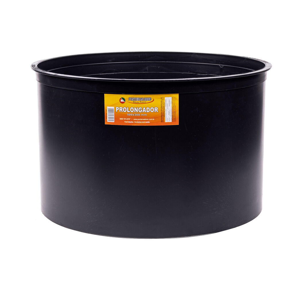Prolongador Para Caixa Inspeção e Gordura 50x30cm Preto Brec