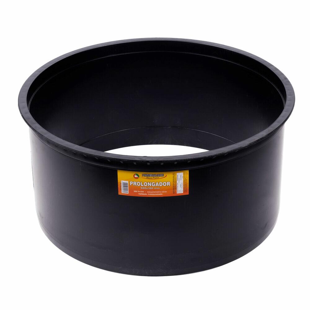 Prolongador para Caixa Inspeção e Gordura 60x30cm Preto Brec