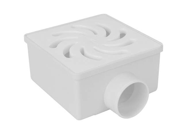 Ralo Sifonado 100x52x40mm Branco Quadrado Amanco