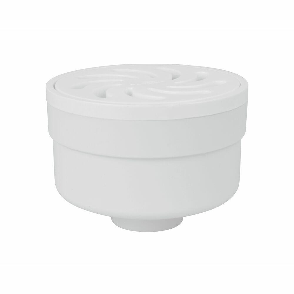 Ralo Sifonado Seco 100x52x40mm Branco Redondo Amanco