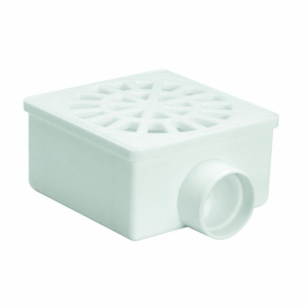 Ralo Sifonado Seco 100x52x40mm Cil Cinza Quadrado Amanco