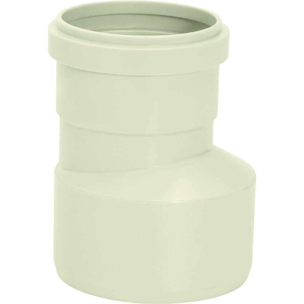Redução Excentrica 75x50mm Pvc Esgoto Serie r Cinza Amanco