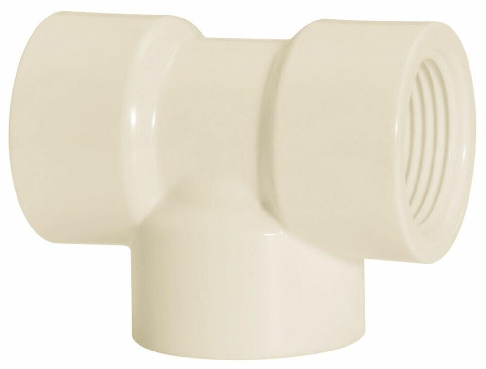 Tee 11/2 Pvc Roscável Branco Amanco