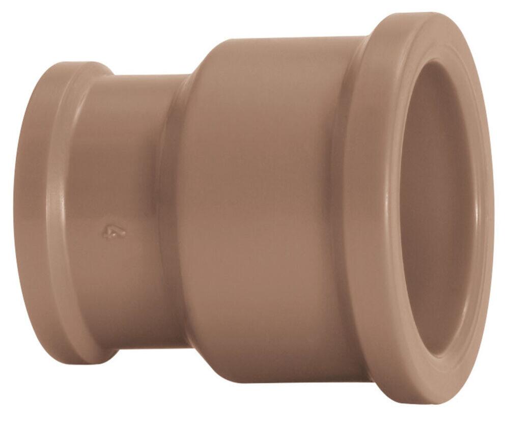 Luva Redução 110x75mm Pvc Soldável Marrom Amanco