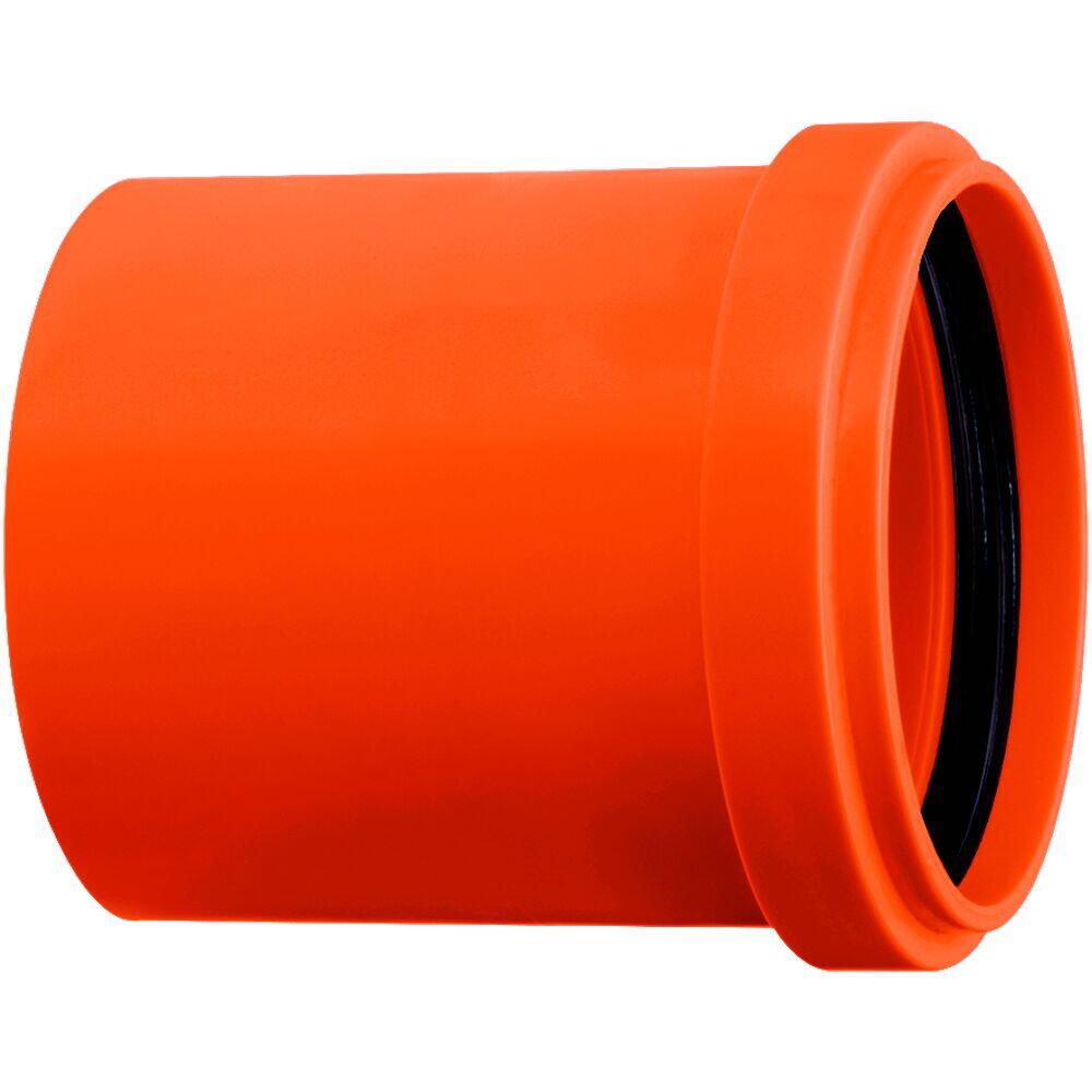 Luva 150mm Esgoto Silentium Laranja Amanco