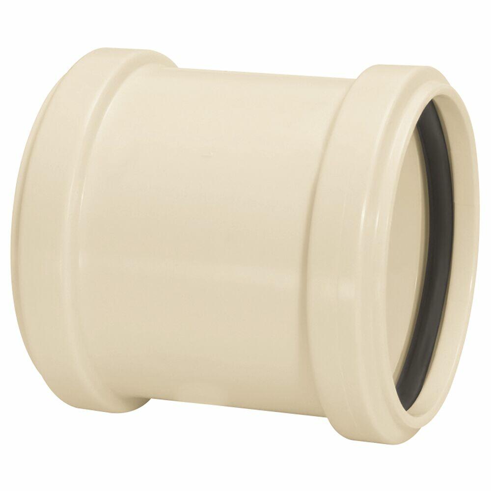 Luva Correr 150mm Pvc Esgoto S/ Anel Branco Amanco