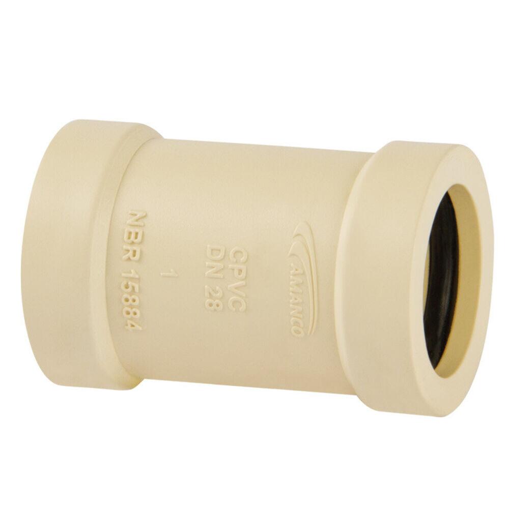 Luva Correr 28mm Cpvc Super Branco Amanco