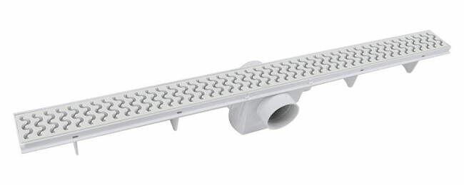 Ralo Linear 70cm Grelha Sifonado Branco Amanco