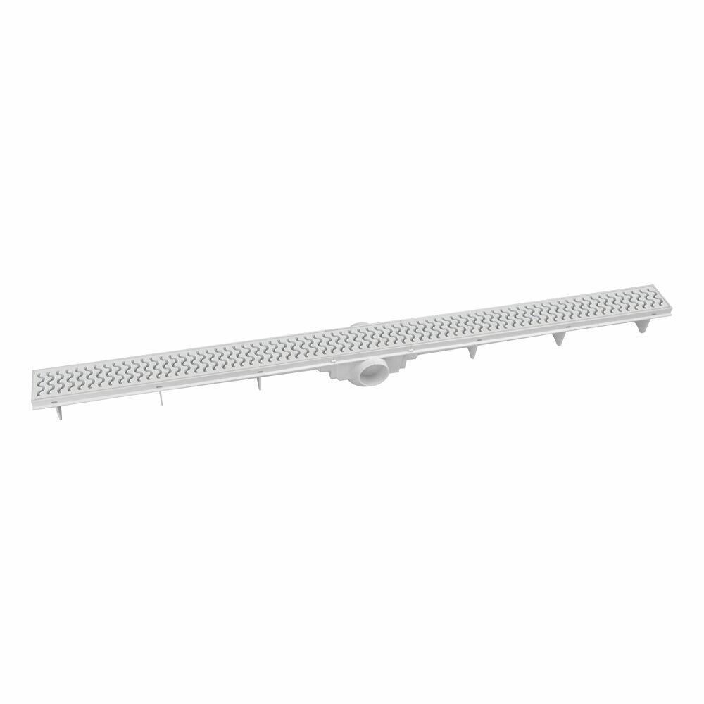 Ralo Linear 90cm Grelha Sifonado Branco Amanco