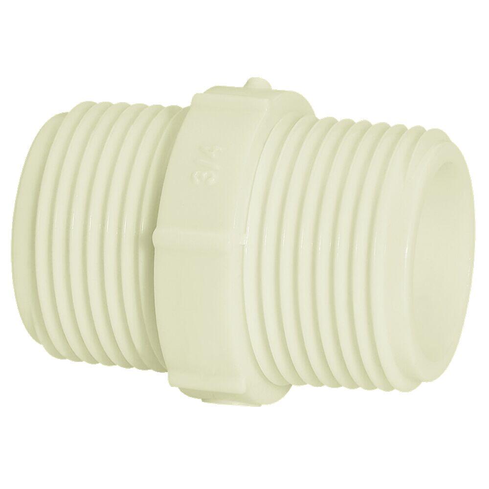 Nipel 11/2 Pvc Roscável Branco Amanco