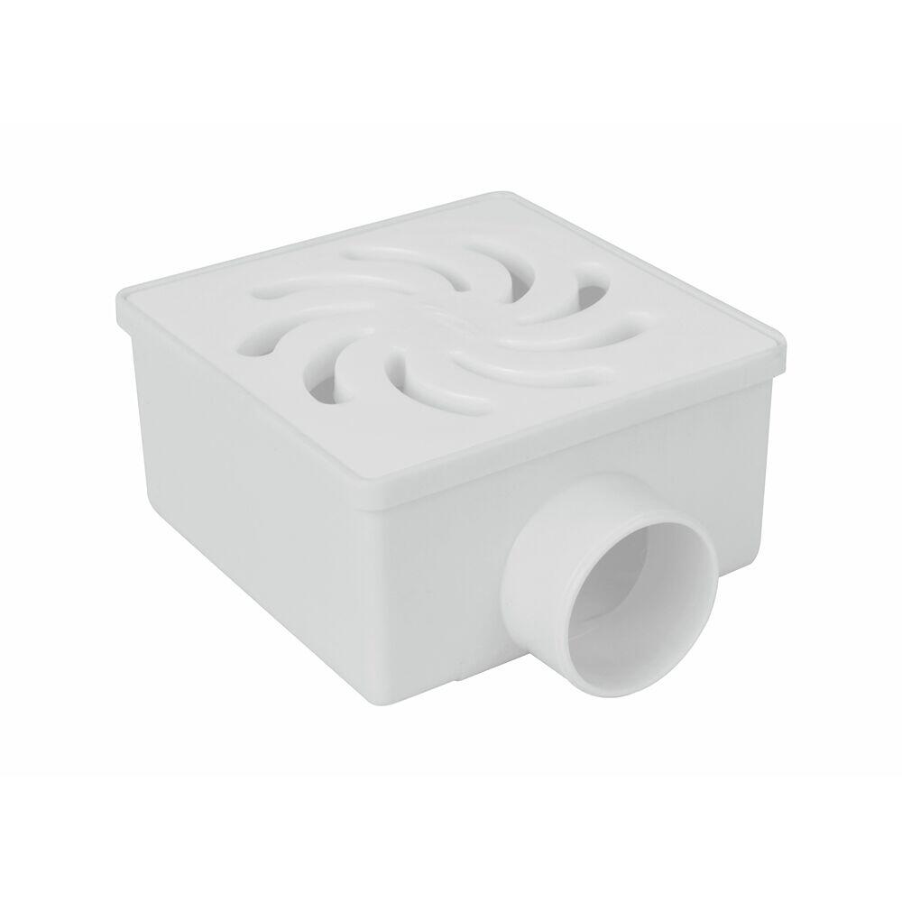 Ralo Sifonado 100x52x40mm Branco Quadrado Amanco