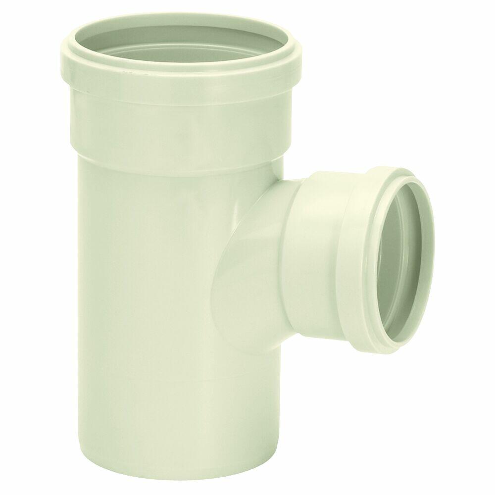 Tee Redução 75x50mm Pvc Esgoto Serie r Cinza Amanco