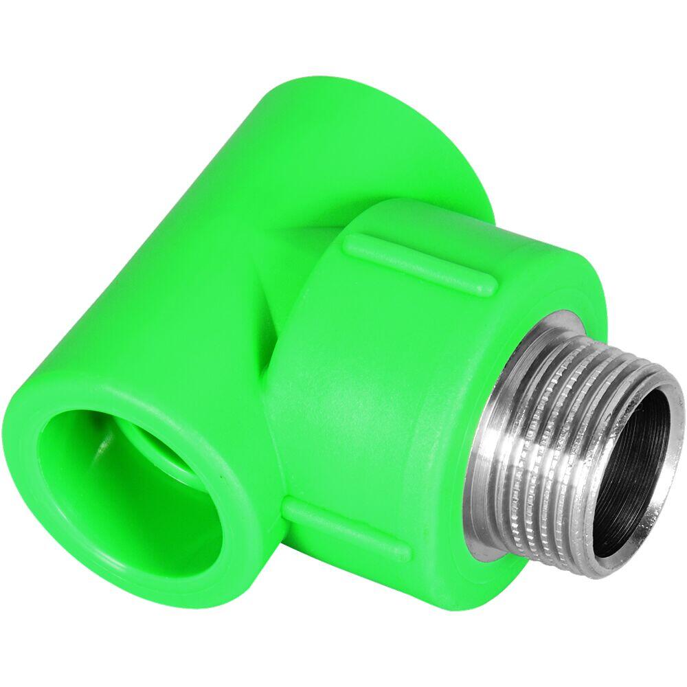 Tee Transição 20mmx1/2 m Ppr Verde Amanco