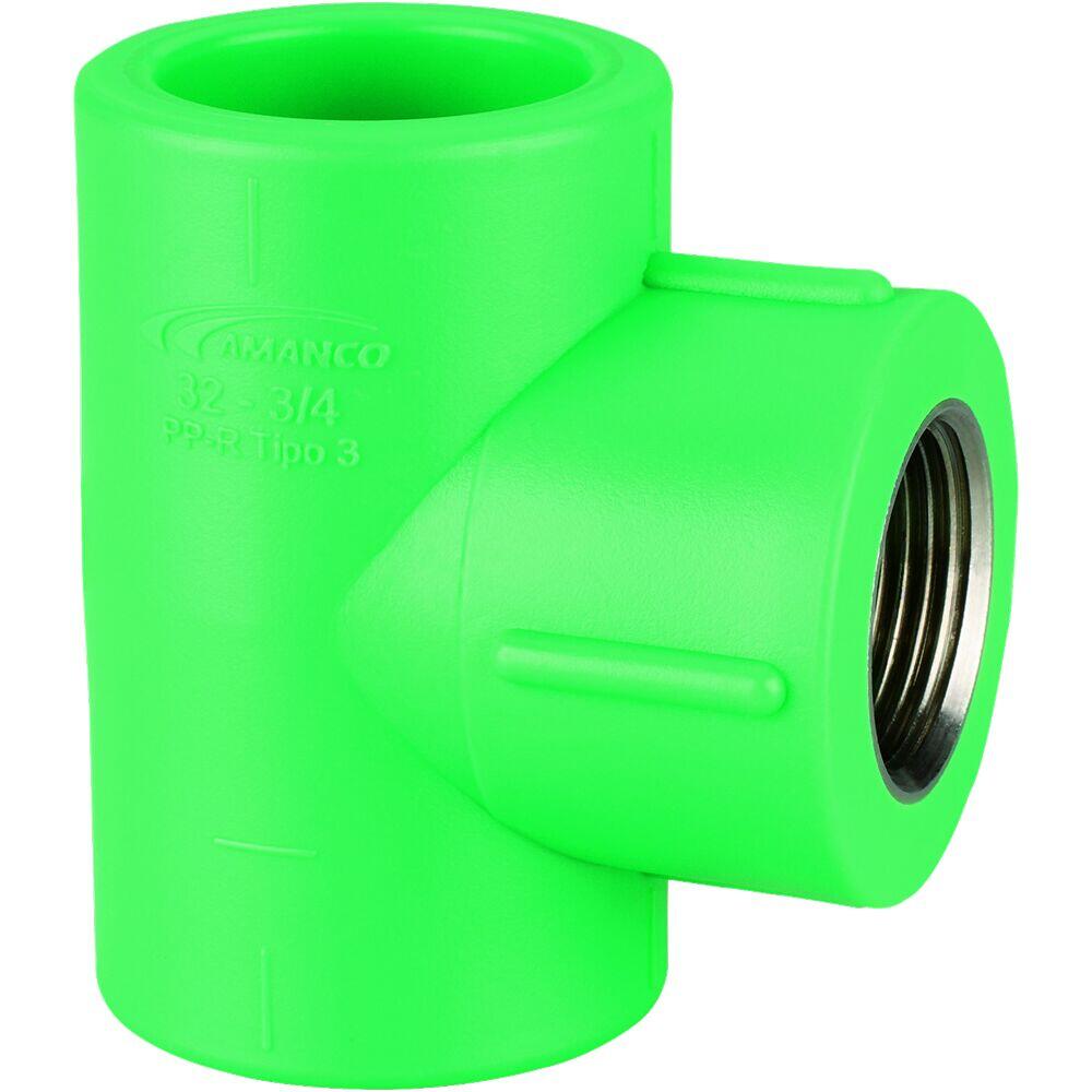 Tee Transição 32mmx3/4 f Ppr Verde Amanco