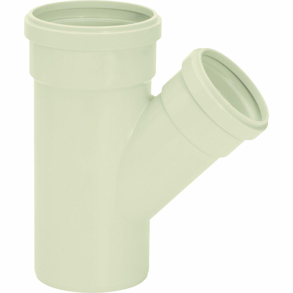 Junção Redução 75x50mm Pvc Esgoto Serie r Cinza Amanco