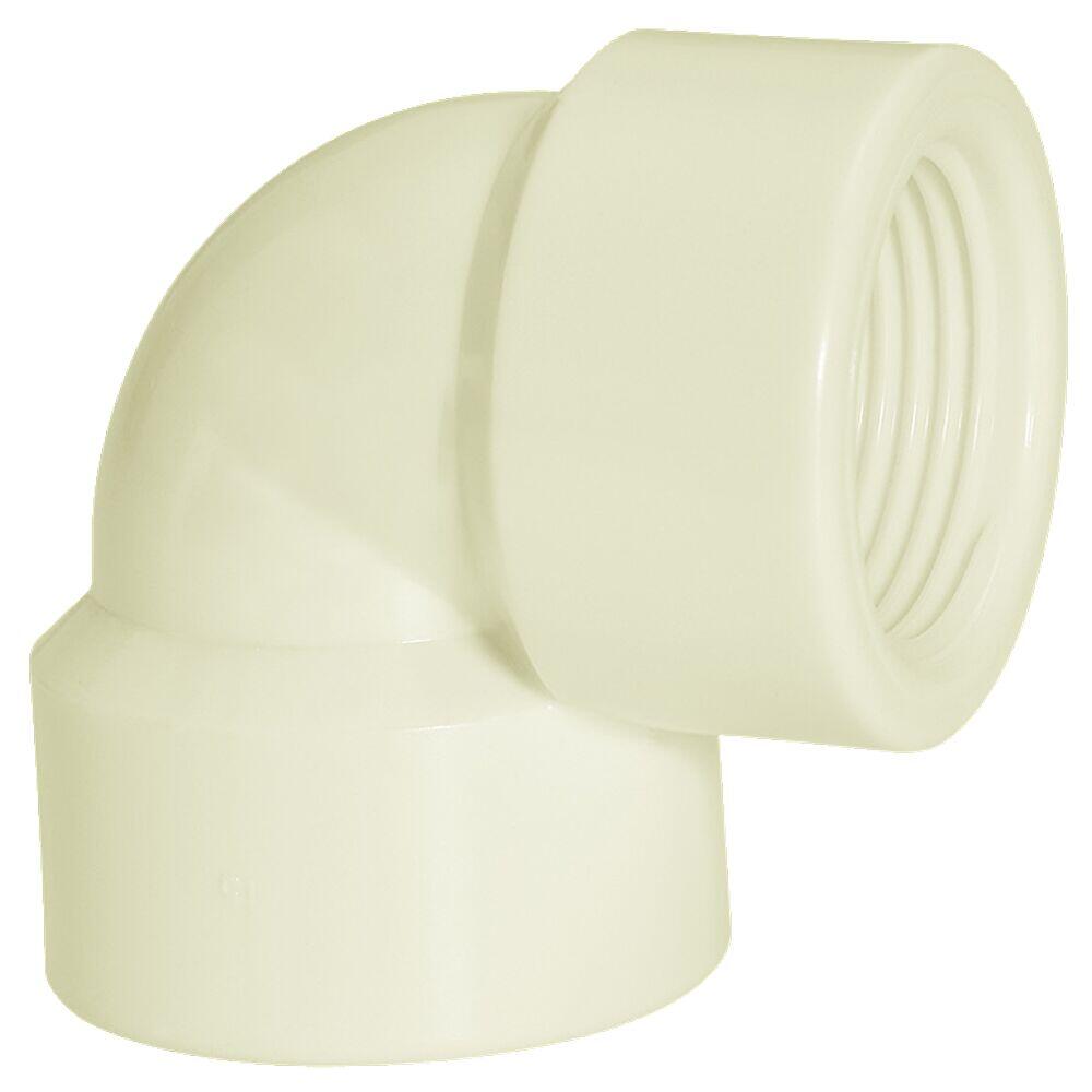 Joelho 90 11/4  Pvc Roscável Branco Amanco