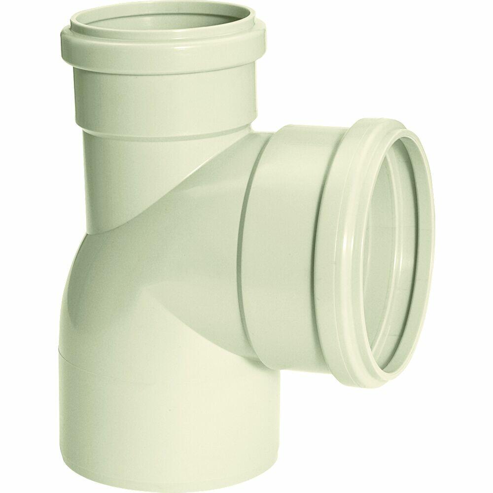 Joelho 90° 100x75mm Visita Esgoto Serie R Cinza Amanco
