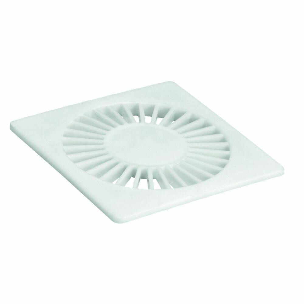 Grelha para Caixa Sifonada 100mm Pe N82 Branco Quadrado Amanco