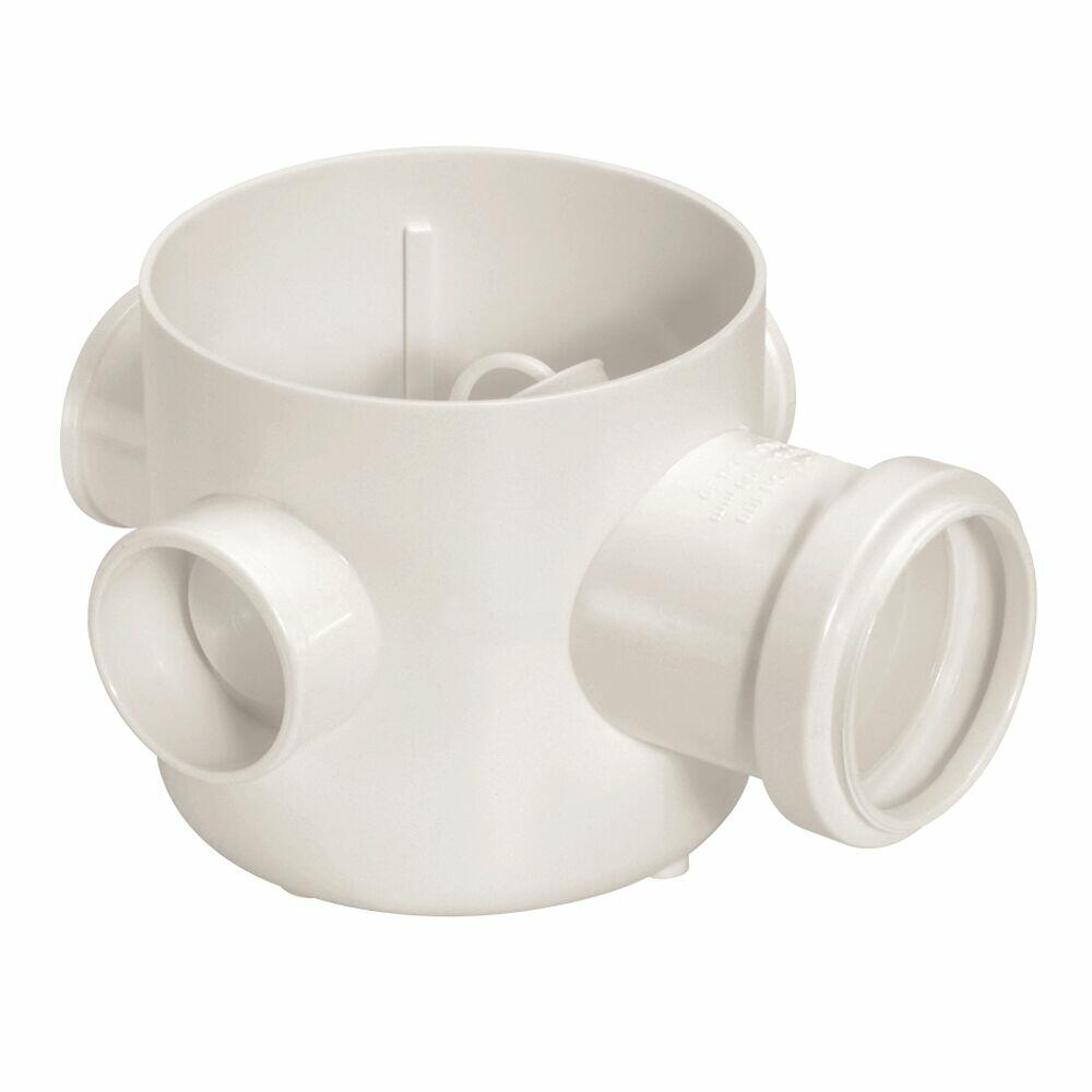 Corpo Caixa Sifonada 100x150x50mm Pvc Esgoto Branco Amanco