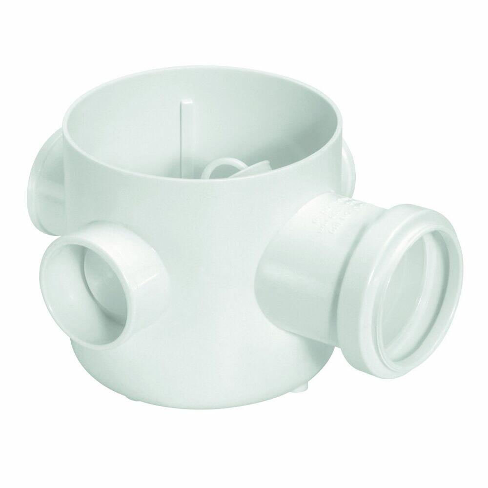 Corpo Caixa Sifonada 150x150x50mm Pvc Esgoto Branco Amanco