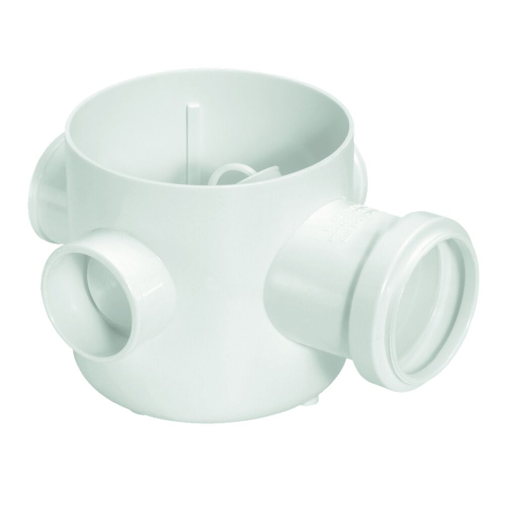 Corpo Caixa Sifonada N99 150x185x75mm Pvc Esgoto Branco Amanco