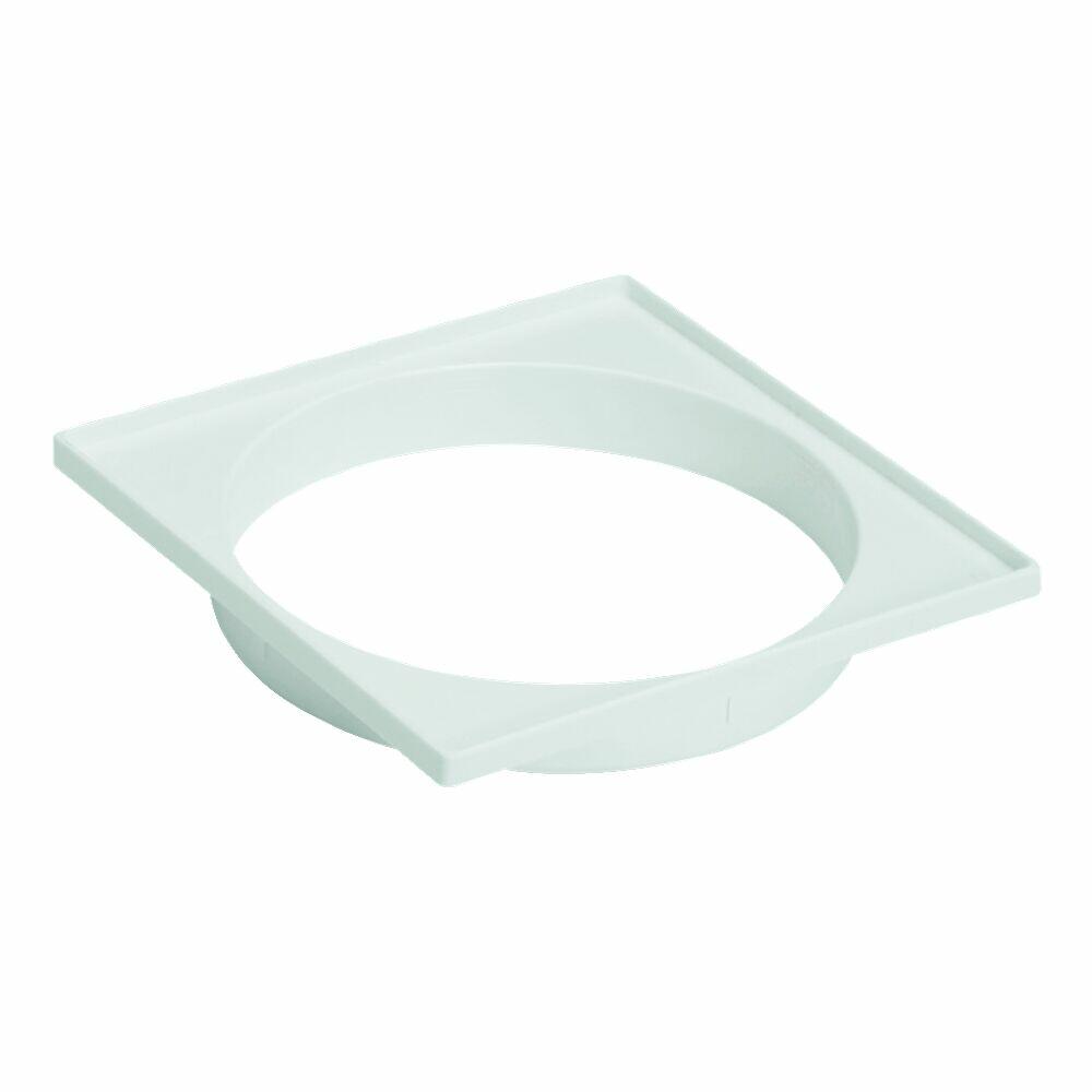 Porta Grelha Pvc 150mm Cinza Quadrado Amanco