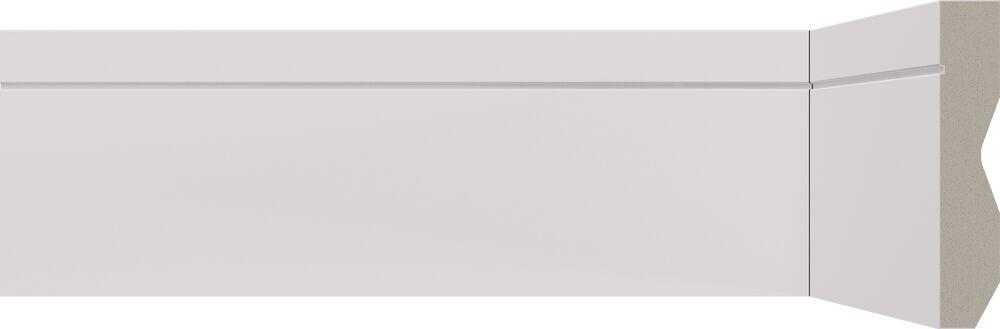 Rodapé Poliestireno 2,40x7cm 3612 Rp Frisado Branco Málaga