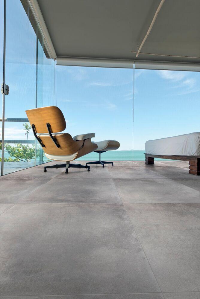 Porcelanato Nord Cement Cimento Retificado Natural 120x120 Portobello