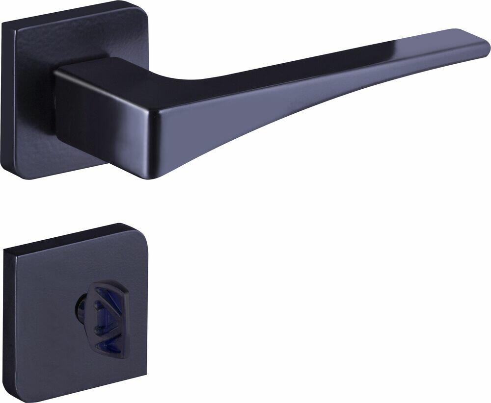 Fechadura Roseta 40mm 083908 Maxx 4643 Banheiro Preto Fosco Aliança