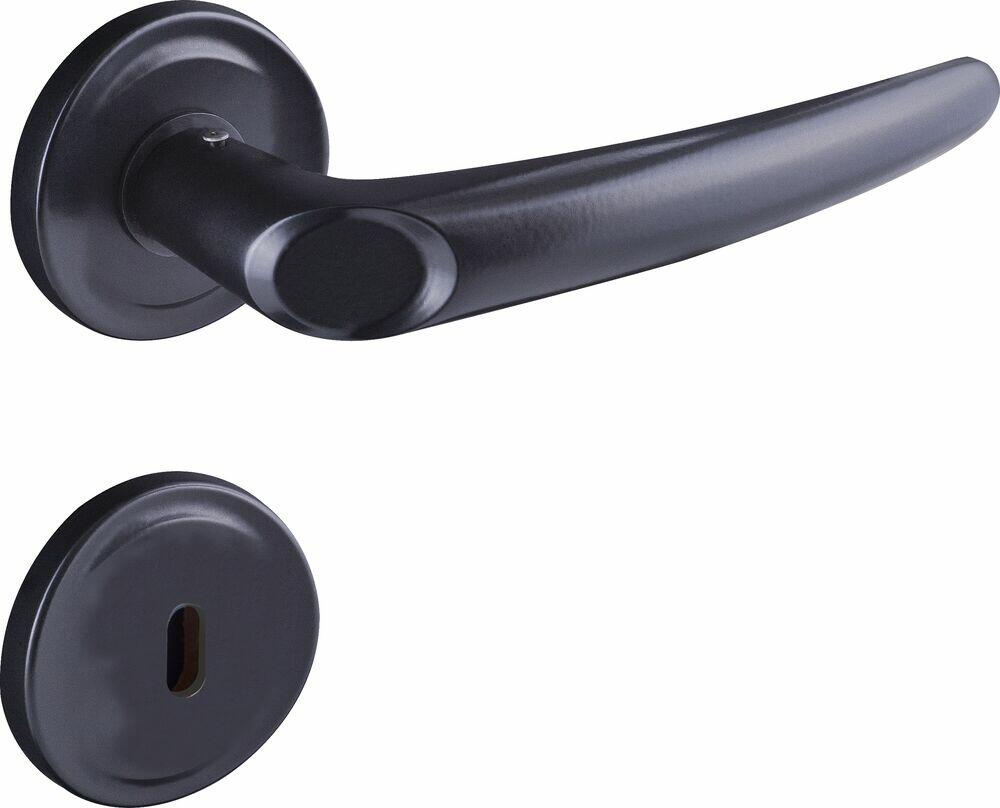 Fechadura Interna Joy Roseta Preto Fosco 40mm 083601 F-2700/63 Aliança