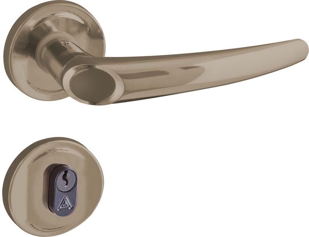 Fechadura Externa Joy Roseta Bronze 40mm 083588 2600/63 Aliança