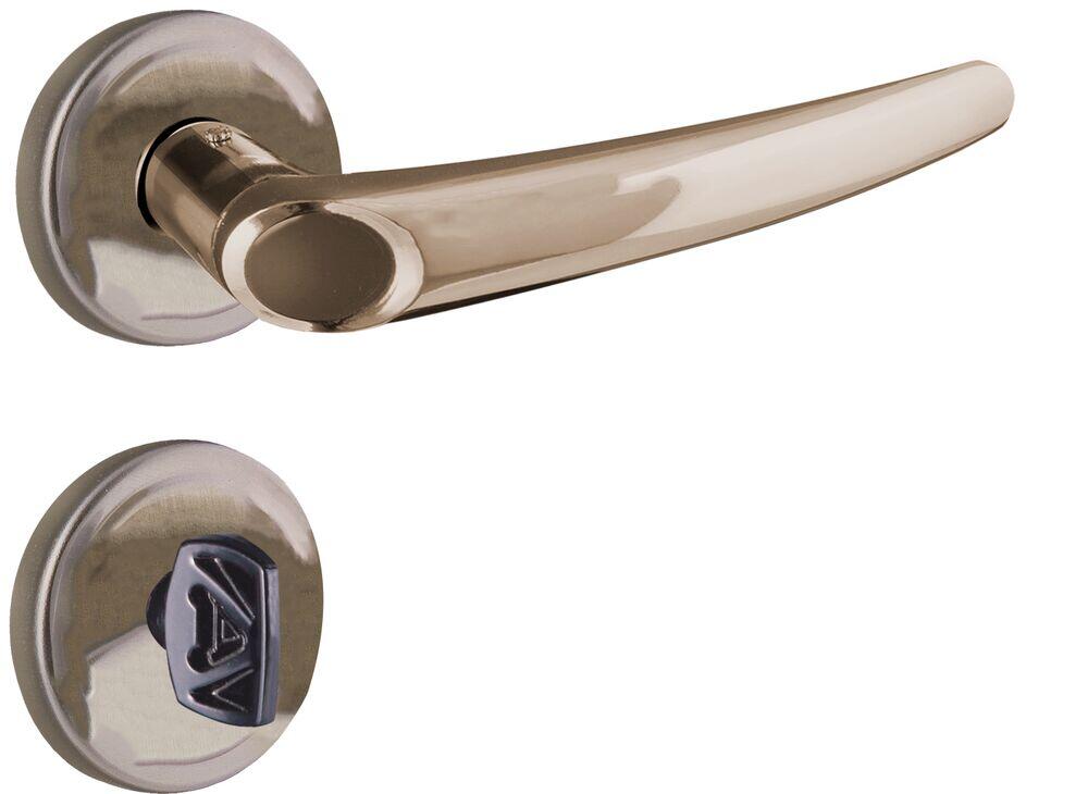 Fechadura Banheiro Joy Roseta Bronze 40mm 083649 F-2800/63 Aliança