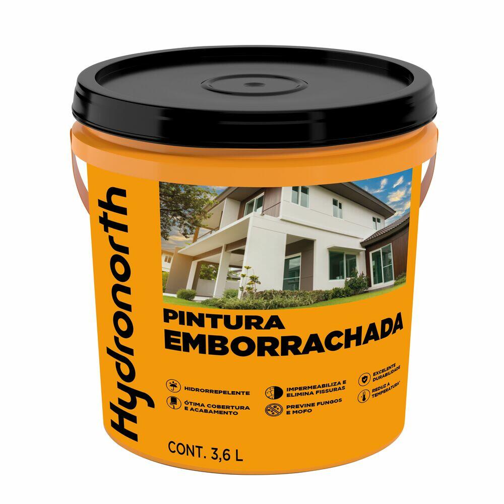 Tinta Impermeabilizante 3,6l Emborrachado Branco Hydronorth