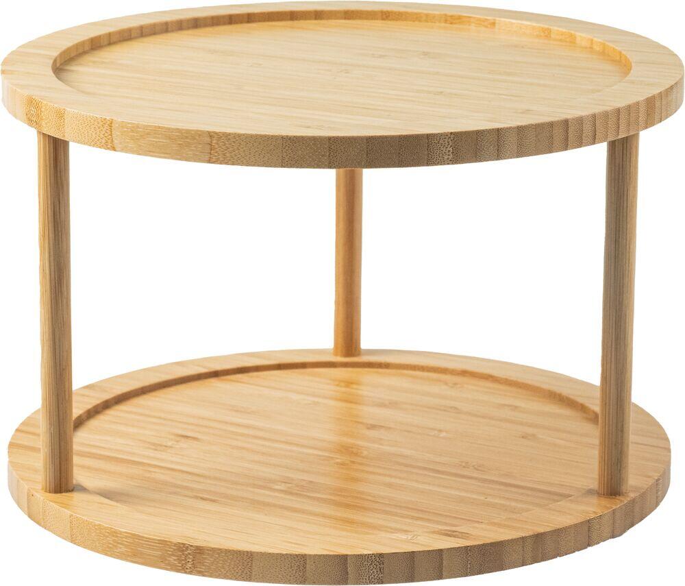 Organizador para Pratos 26cm Giratório Duplo Ou
