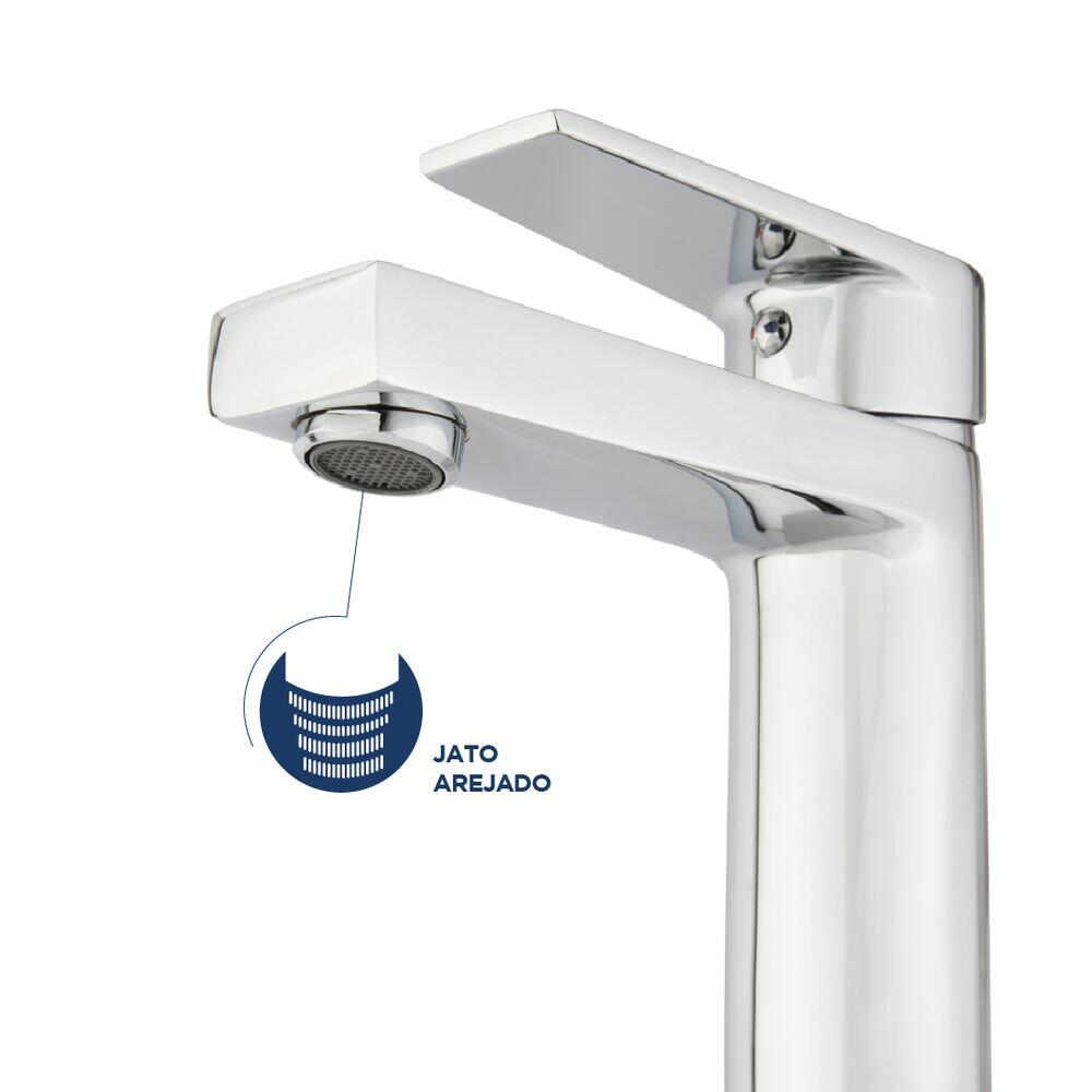 Torneira Misturador Monocomando para Banheiro de Mesa Bica Baixa 1/2