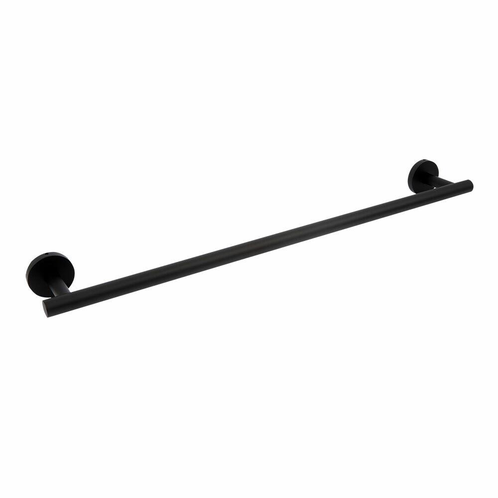 Porta Toalha Barra 60cm Fonte Preto Addra