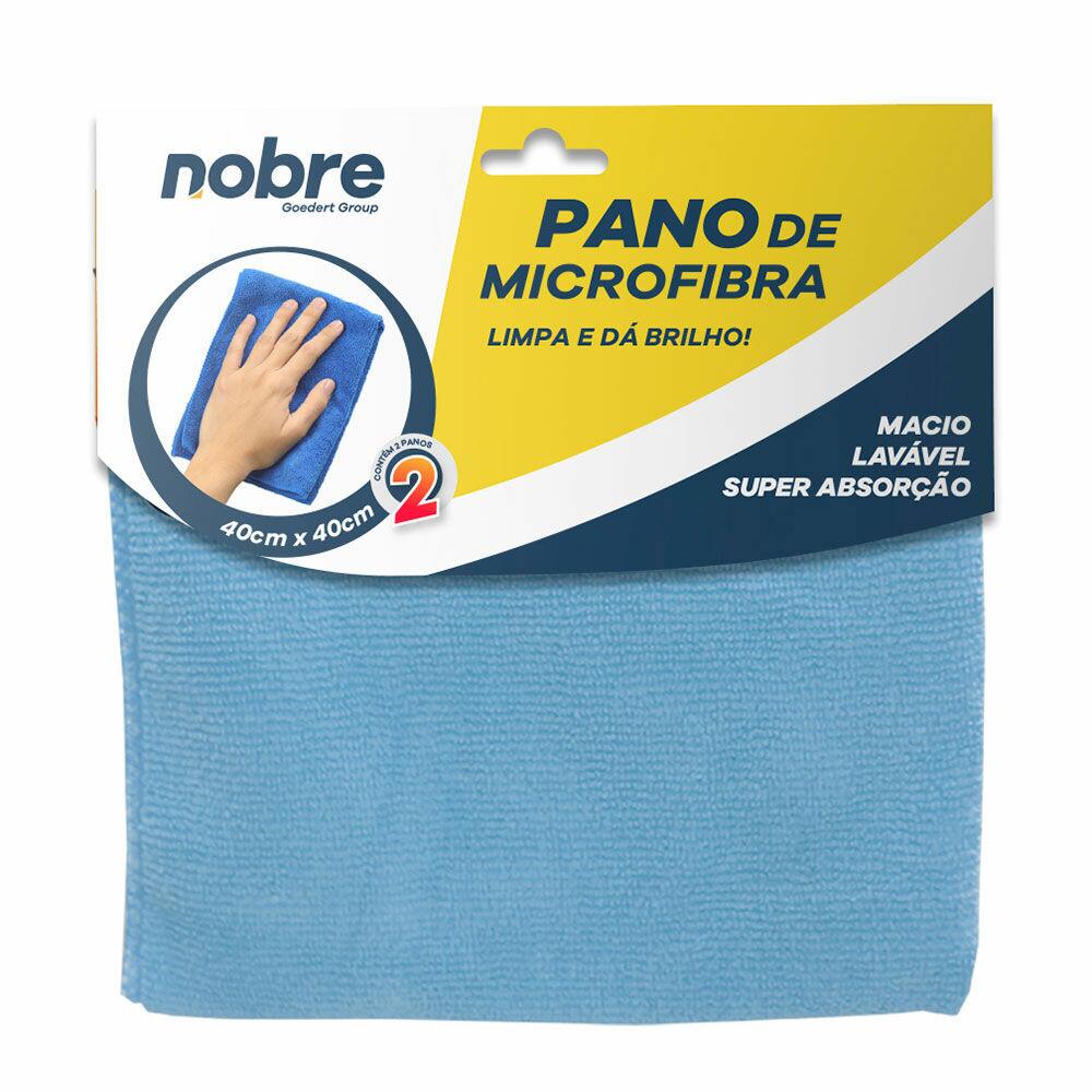 Refil Pano Limpeza Microfibra Azul 40x40cm Goedert