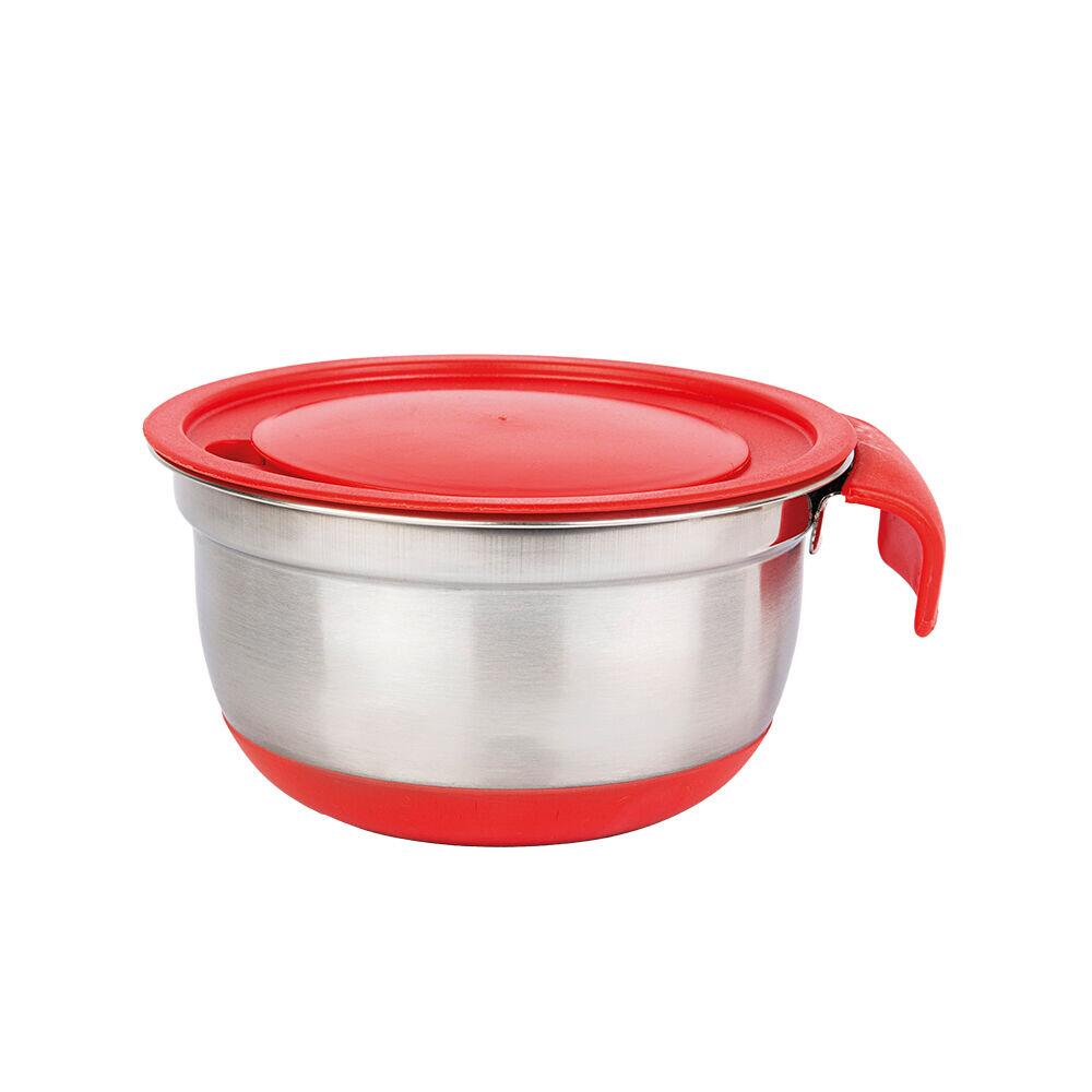Bowl 17cm C/ Ralador e Tampa Inox Casa&Ideia