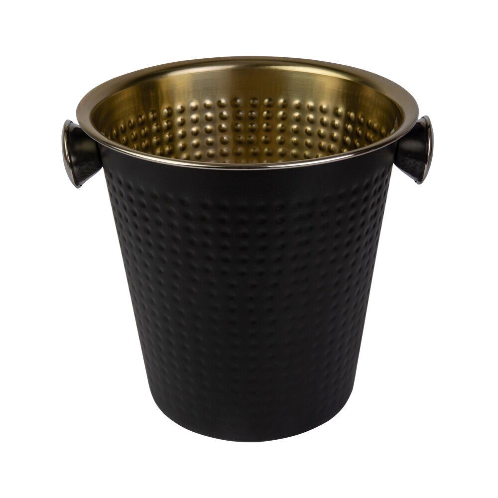 Balde para Gelo 4,5l Tara Preto Dourado Casa&Ideia