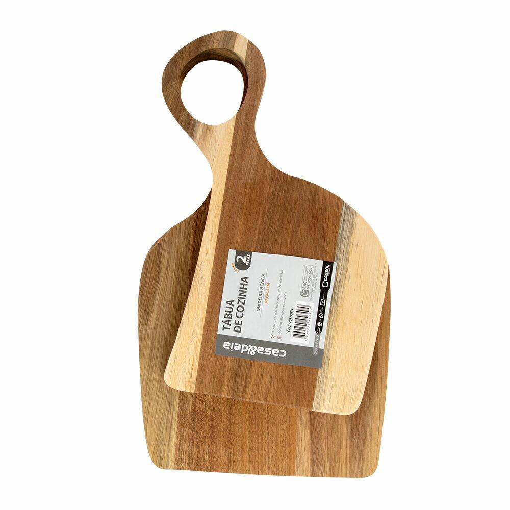 Tábua de Cozinha 2pcs Acácia Madeira Casa&Ideia