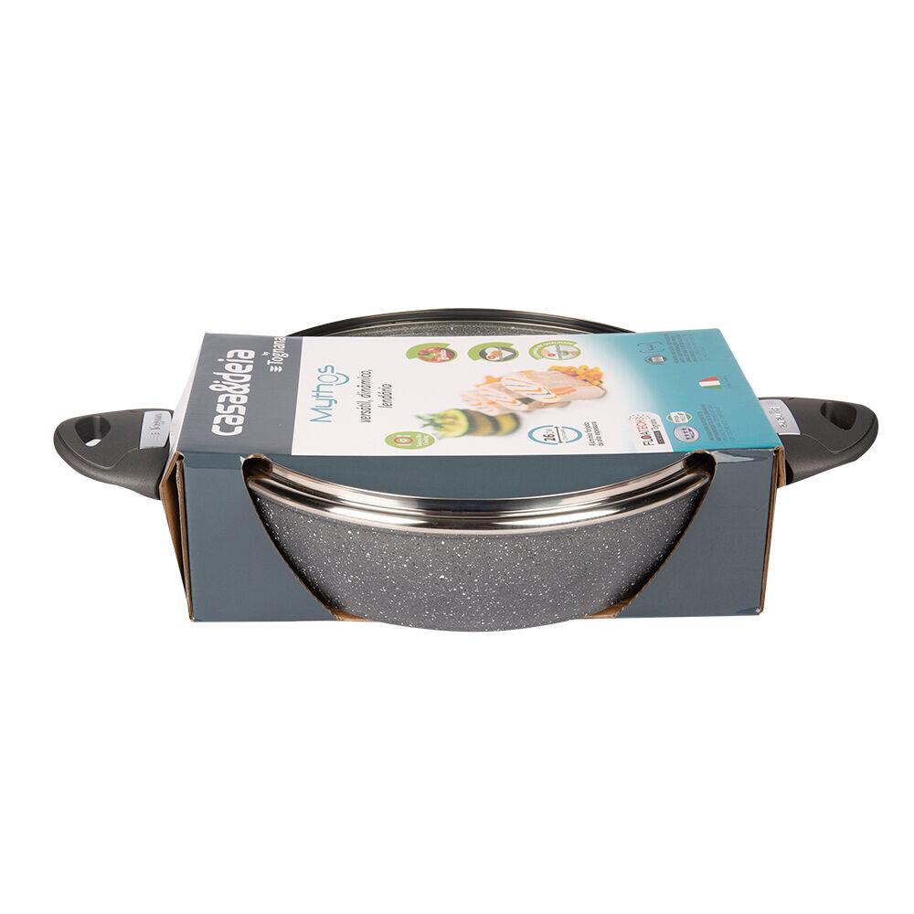 Frigideira com Tampa Mythos Cinza 26cm Tognana