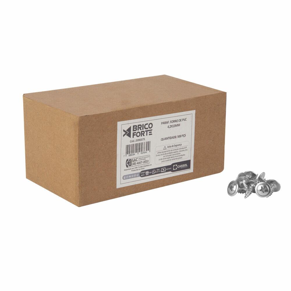 Parafuso Forro de PVC 4,2x13mm 500PCS Brico Forte