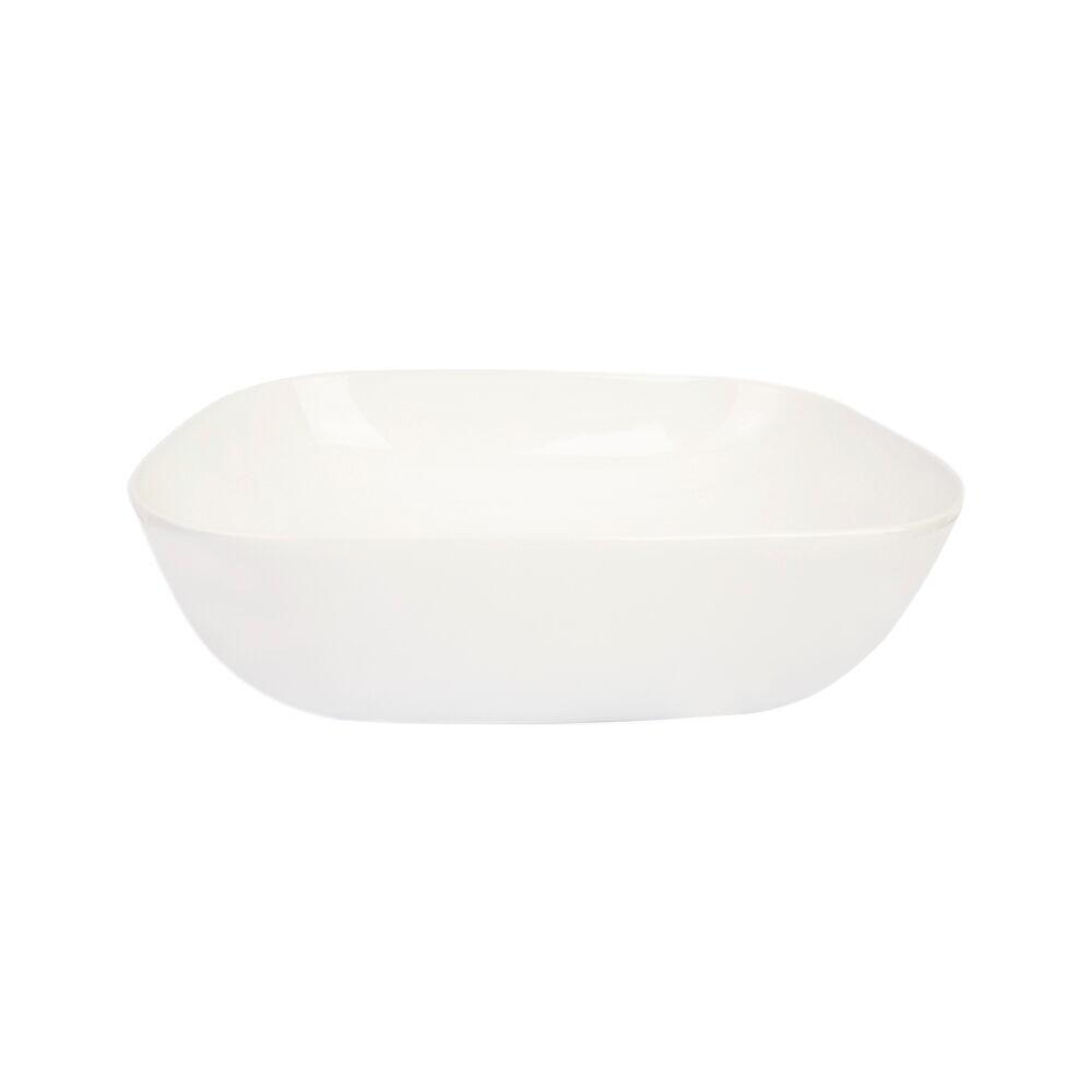 Cuba para Banheiro de Apoio Louça Retangular Branca 46x32x14cm Roma Addra