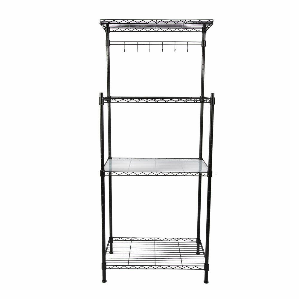 Estante Aço 160x60x35cm Puebla Preto 4 Prateleiras Casa&Ideia