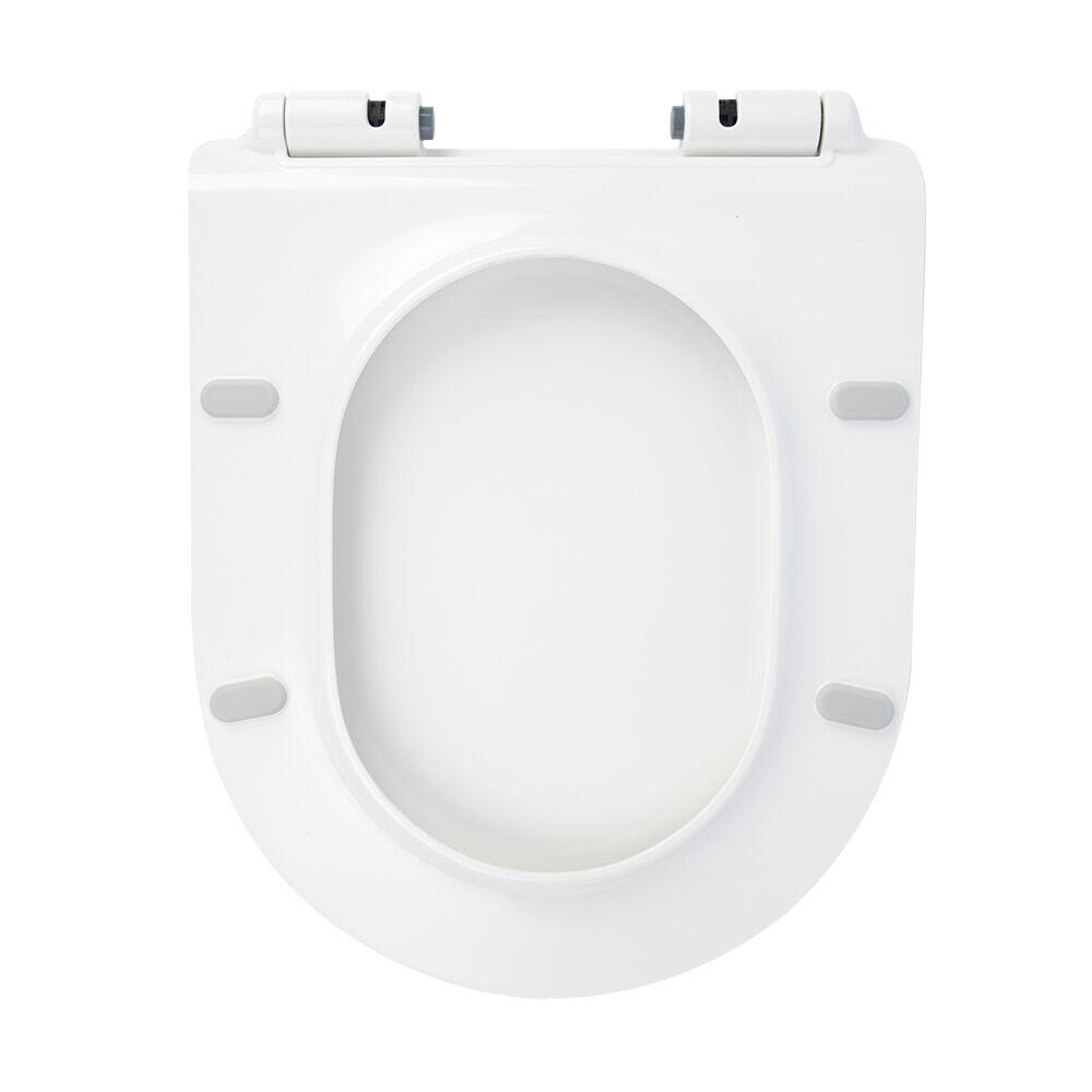 Assento Sanitário Termofixo New Monaco com Queda Amortecida Branco Addra